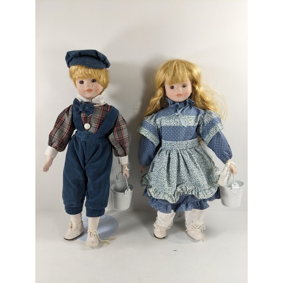 The Ashton-Drake Galleries Other - 2 Ashton drake galleries porcelain dolls 25 anniversary collection Girl and Boy